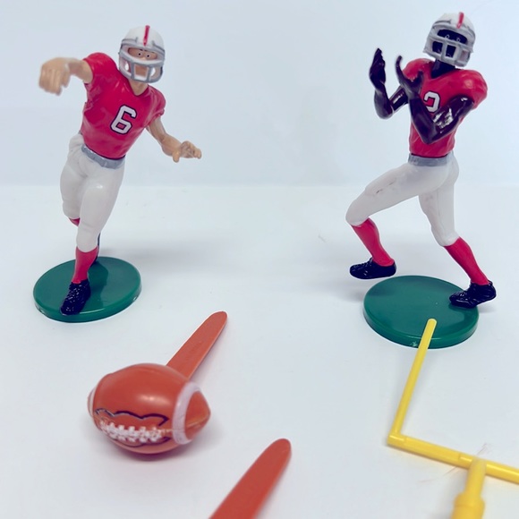 ⭐️3/$15 Touchdown Football Cake Topper Set QB#6 Receiver #12 DecoPac 6pc Party - Picture 4 of 11